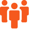 Pictogramme groupe de 3 personnes