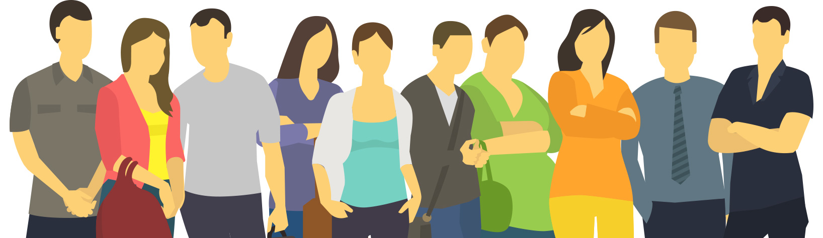 Illustration groupe de personnes